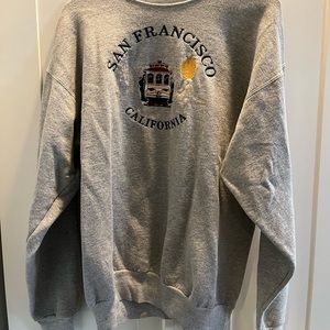 Women’s Medium Hanes San Fransisco Heather Gray Sweatshirt